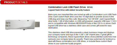 USB Combination lock of sale